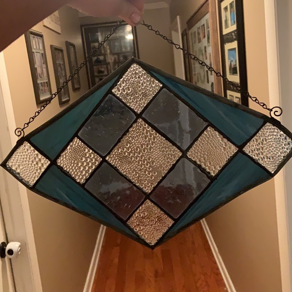 Handmade Fused Glass Window Hanging Decor - Picture 2 of 3